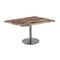 Holland Bar Stool Co 30" Tall OD214 Stainless Steel Table Base 22" Diameter 30" x 48" Rustic Top by the HollBar Stool Co. OD214-2230SSOD3048Rustic - alternate 1